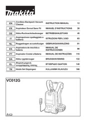 Makita VC012GZ01 Manuel D'instructions