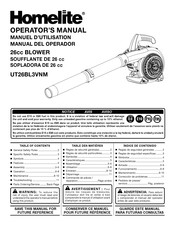 Homelite UT26BL3VNM Manuel D'utilisation