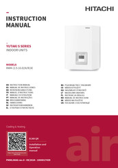 Hitachi YUTAKI S RWM-7N3E Manuel D'instructions