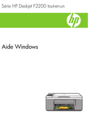 HP Deskjet F2200 All-in-One Série Aide-Mémoire