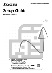 Kyocera ECOSYS PA4000wx Guide De Configuration