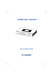 Sagem F@st 2444 Guide D'installation Rapide