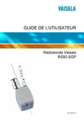 Vaisala RS92-SGP Guide De L'utilisateur