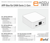 Erfal APP-Box EAM Serie Mode D'emploi