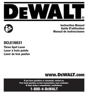 DeWalt DCLE16031 Traduction De La Notice D'instructions Originale