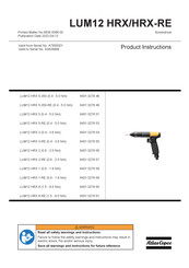 Atlas Copco 8431 0278 61 Instructions Produit