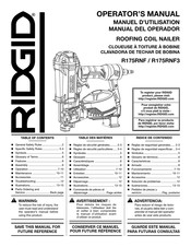 RIDGID R175RNF Manuel D'utilisation