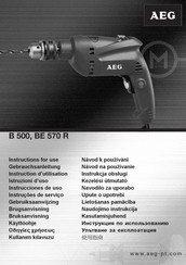 AEG BE 570 R Instructions D'utilisation