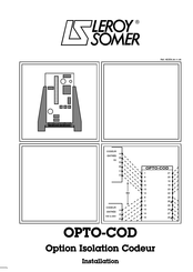 Leroy Somer OPTO-COD Manuel D'installation