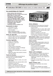 Erma Electronic SSI 3005 Mode D'emploi