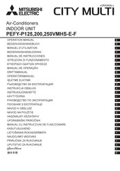 Mitsubishi Electric CITY MULTI PEFY-P125VMHS-E-F Manuel D'utilisation