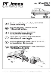 PF Jones 19060538PF Instructions De Montage