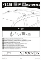 Yakima K1225 Instructions