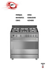 Smeg SCB91GVX9 Mode D'emploi