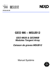 Nexo GEO M6 - MSUB12 Manuel