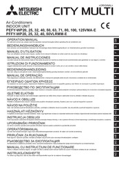 Mitsubishi Electric CITY MULTI PFFY-WP VLRMM-E Serie Manuel D'utilisation