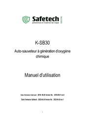 SafeTech K-SB30 Manuel D'utilisation