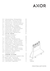 Hansgrohe AXOR 15482180 Mode D'emploi / Instructions De Montage