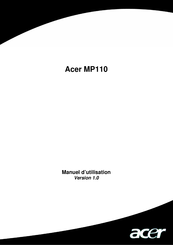 Acer MP110 Manuel D'utilisation