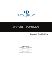 Kaysun Double Flux KUE-35 DVR13 Manuel Technique