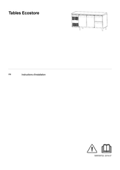 Electrolux Professional Ecostore Serie Instructions D'installation