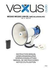 Vexus Audio MEG065 Notice D'utilisation