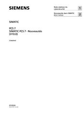 Siemens SIMATIC PCS 7 Manuel D'instructions