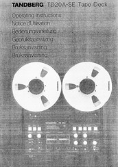 TANDBERG TD20A-SE Notice D'utilisation