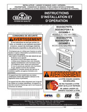 Napoleon BGD36CFGP-1 Instructions D'installation Et D'opération