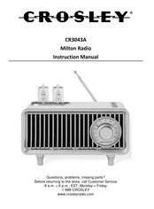 Crosley Milton Manuel D'instructions