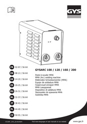 GYS GYSARC 120 Mode D'emploi