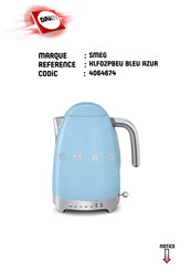 Smeg KLF02PBEU Manuel D'utilisation