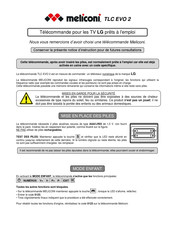 Meliconi TLC EVO 2 Guide Rapide