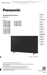 Panasonic TX-50LX710E Manuel D'utilisation