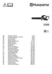 Husqvarna 230iB Manuel D'utilisation