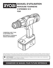 Ryobi P200 Manuel D'utilisation