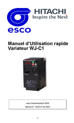 Hitachi C1-001SF Manuel D'utilisation Rapide