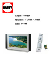 THOMSON 27 LB 130 S5/MPEG2 Mode D'emploi