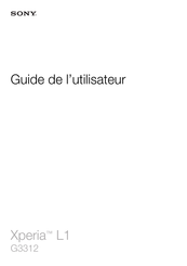 Sony Xperia L1 Guide De L'utilisateur