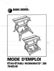 Black & Decker 79-032-30 Mode D'emploi