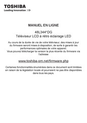 Toshiba 48L344 DG Série Manuel En Ligne