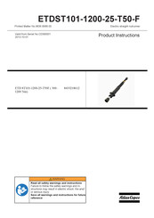 Atlas Copco ETDST101-1200-25-T50-F Notice D'utilisation Du Produit