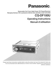 Panasonic CQ-DF100U Manuel D'utilisation