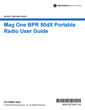 Motorola Solutions Mag One BPR 50dX Guide De L'utilisateur