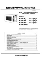 Sharp R-671W Manuel De Service