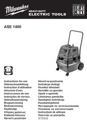 Milwaukee ASE 1400 Instructions D'utilisation