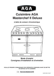 AGA Masterchef II Deluxe Mode D'emploi