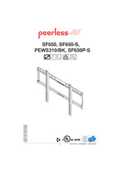 peerless-AV SmartMount PEWS310/BK Instructions De Montage