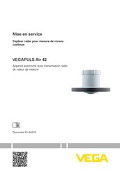 Vega VEGAPULS Air 42 Mise En Service