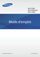 Samsung SM-E700H/DS Mode D'emploi